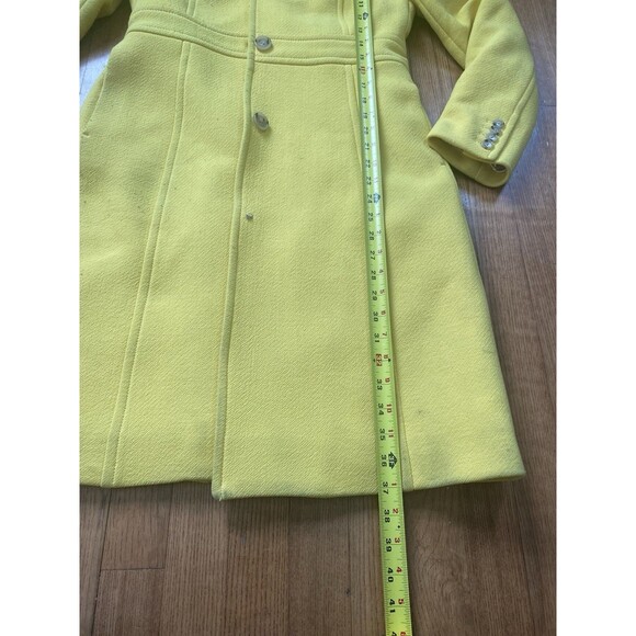 J. Crew Double Cloth Manifattura di Carmignano Italian Wool Coat 4 Yellow READ - Picture 8 of 13